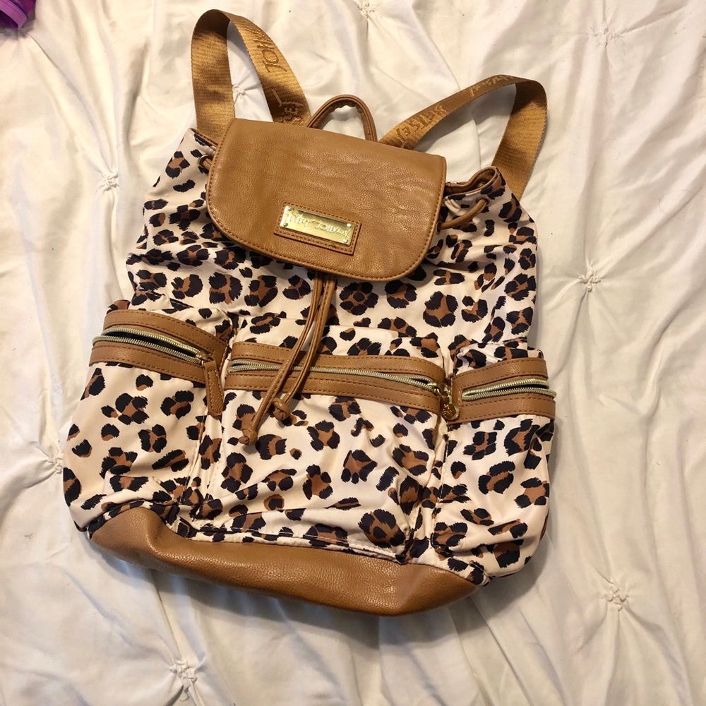 Betsey Johnson Leopard Backpack
